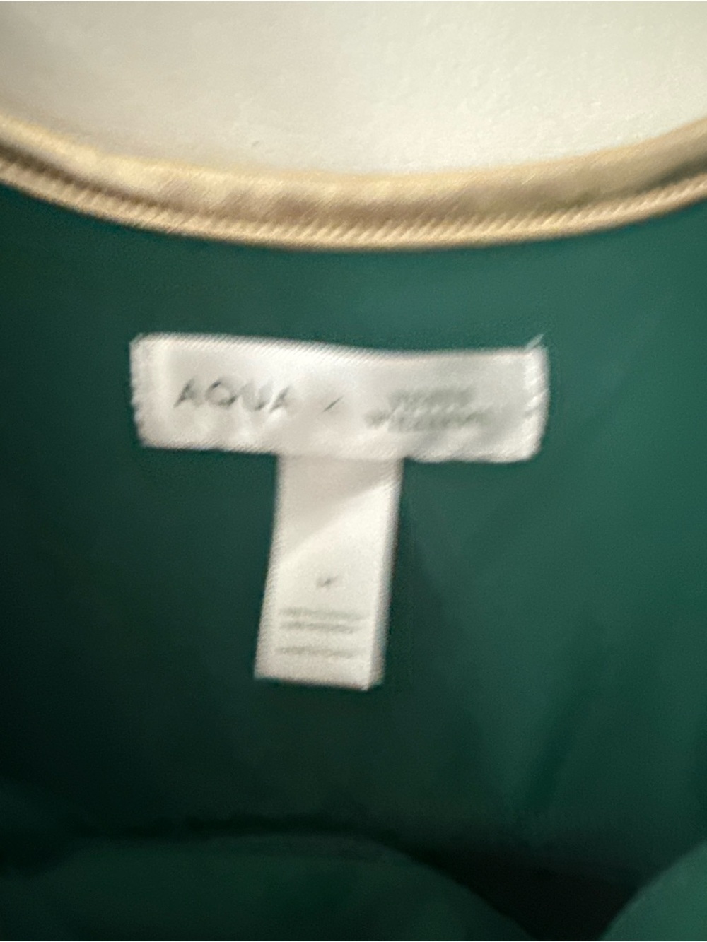 Aqua x Venus Williams Green Tank Dress with Gold Trim - Picture 6 of 9